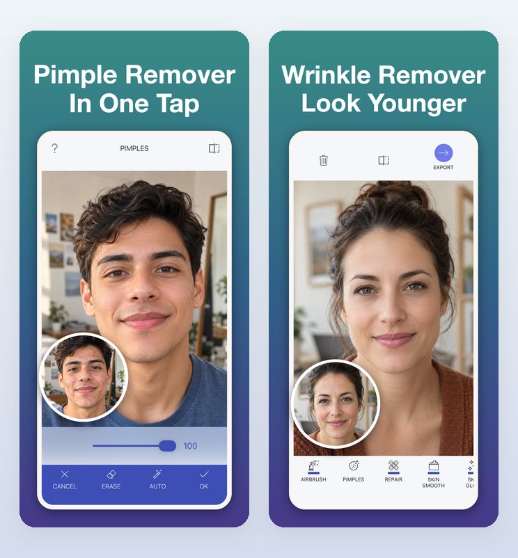 Face Editor: real app screens